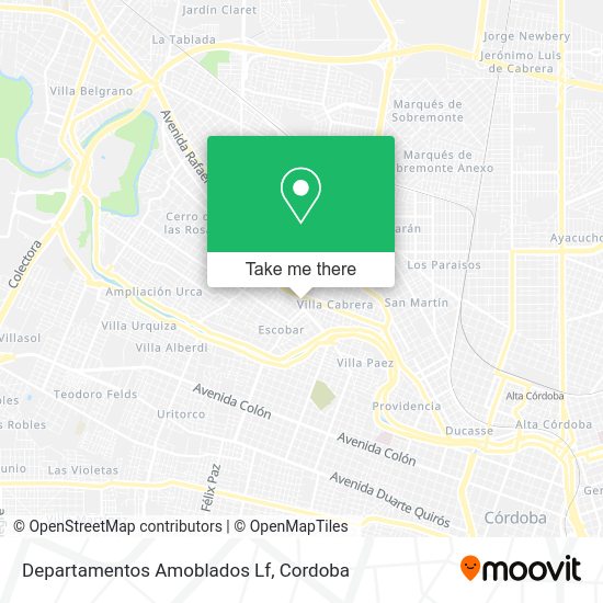 Departamentos Amoblados Lf map