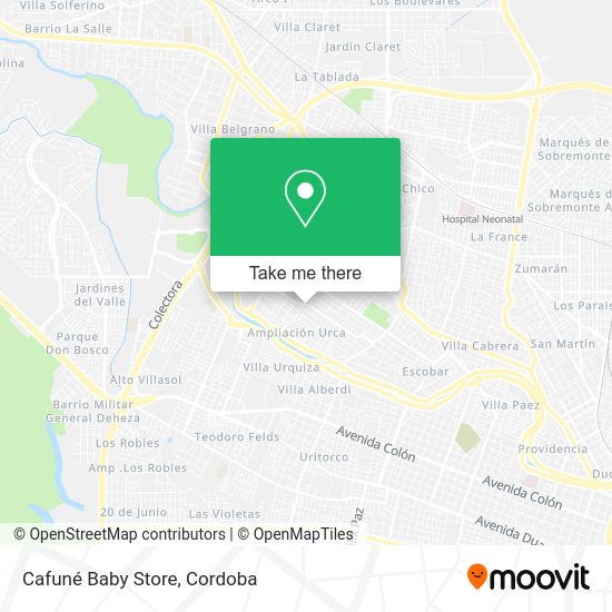 Mapa de Cafuné Baby Store