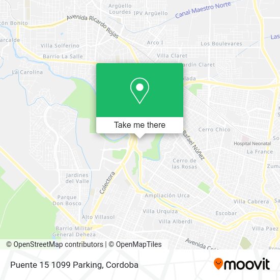 Puente 15 1099 Parking map