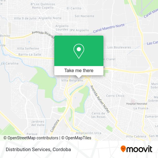 Distribution Services map