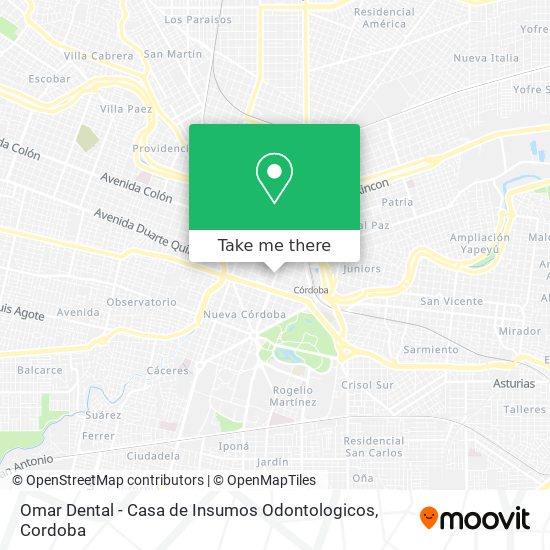 Mapa de Omar Dental - Casa de Insumos Odontologicos