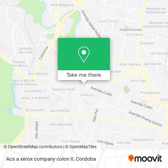 Acs a xerox company colon II map