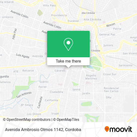 Avenida Ambrosio Olmos 1142 map