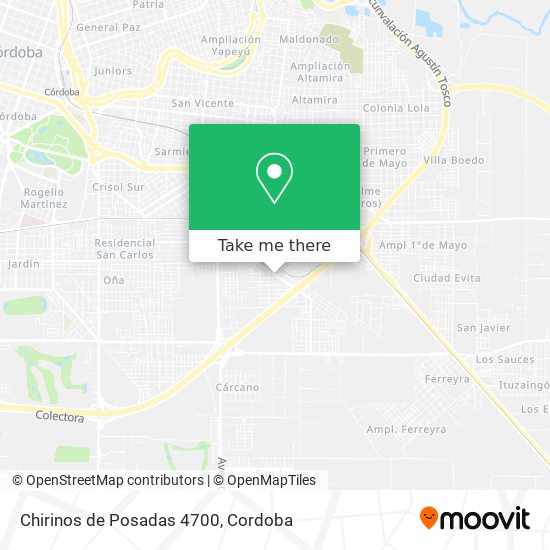 Chirinos de Posadas 4700 map