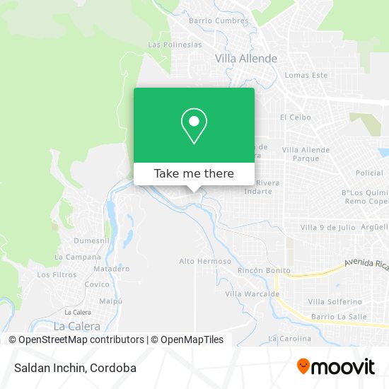 Mapa de Saldan Inchin