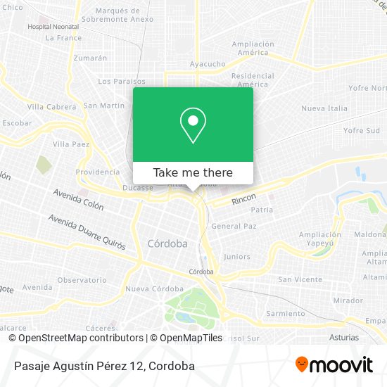 Pasaje Agustín Pérez 12 map