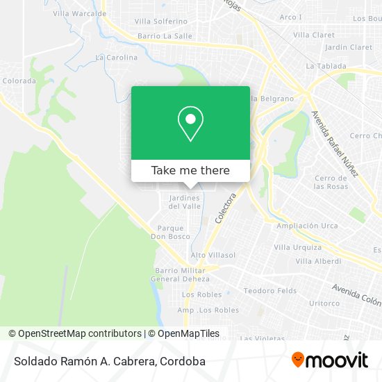 Mapa de Soldado Ramón A. Cabrera