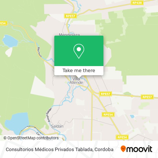 Mapa de Consultorios Médicos Privados Tablada