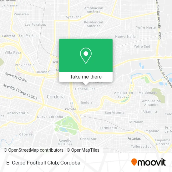 El Ceibo Football Club map