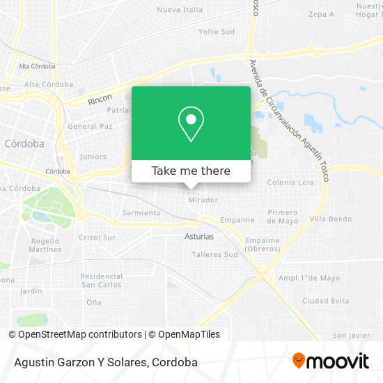 Agustin Garzon Y Solares map