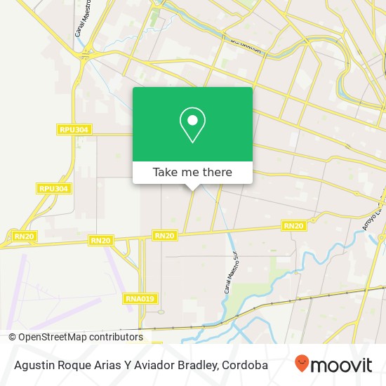 Mapa de Agustin Roque Arias Y Aviador Bradley