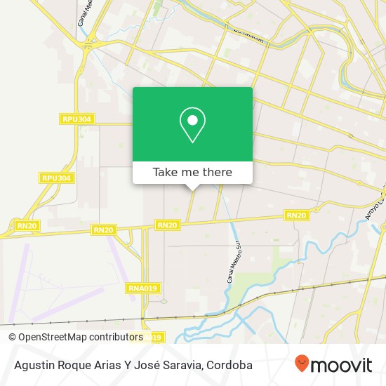 Agustin Roque Arias Y José Saravia map