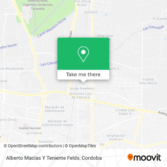 Mapa de Alberto Macías Y Teniente Felds