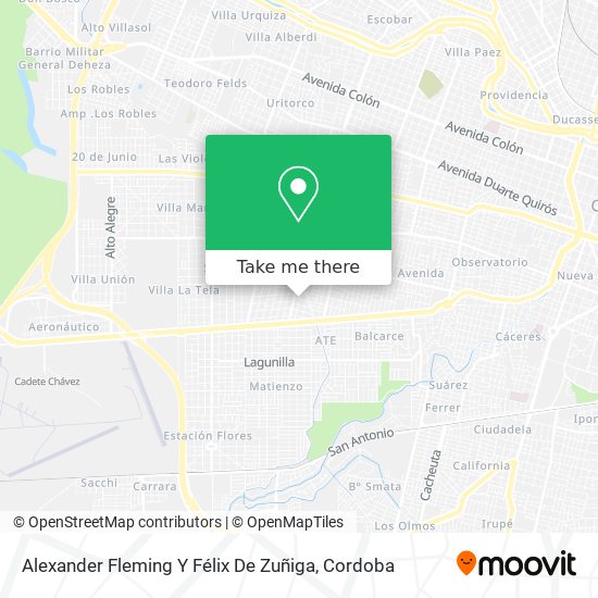 Alexander Fleming Y Félix De Zuñiga map