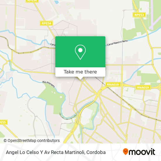Angel Lo Celso Y Av Recta Martinoli map
