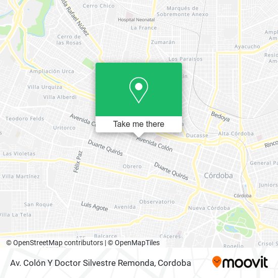 Av. Colón Y Doctor Silvestre Remonda map