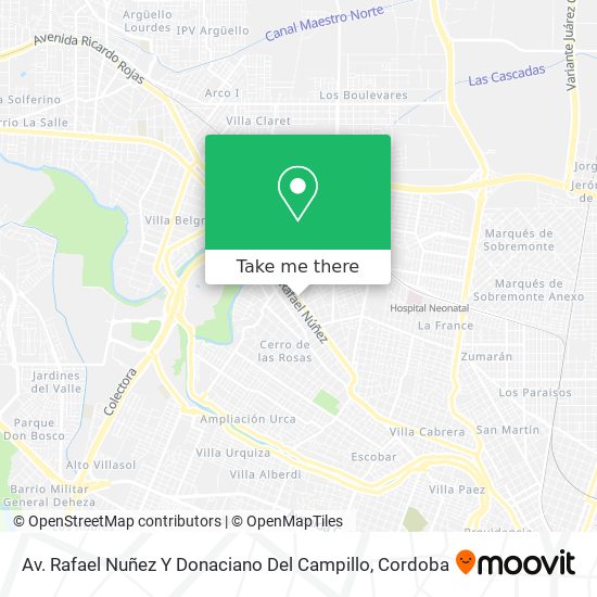 Av. Rafael Nuñez Y Donaciano Del Campillo map