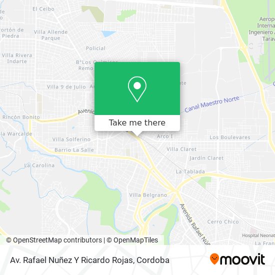 Av. Rafael Nuñez Y Ricardo Rojas map