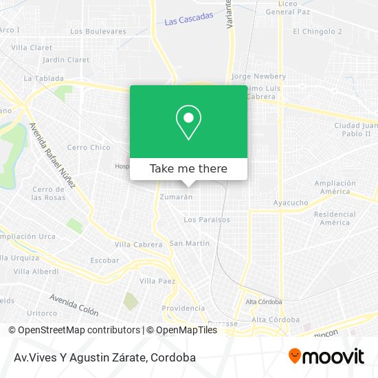 Mapa de Av.Vives Y Agustin Zárate