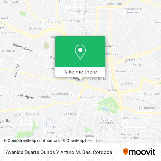 Avenida Duarte Quirós Y Arturo M. Bas map