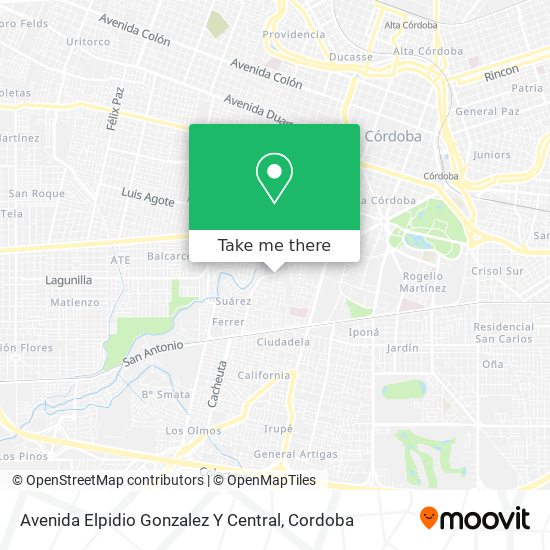 Mapa de Avenida Elpidio Gonzalez Y Central