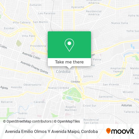Avenida Emilio Olmos Y Avenida Maipú map