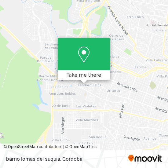 barrio lomas del suquia map