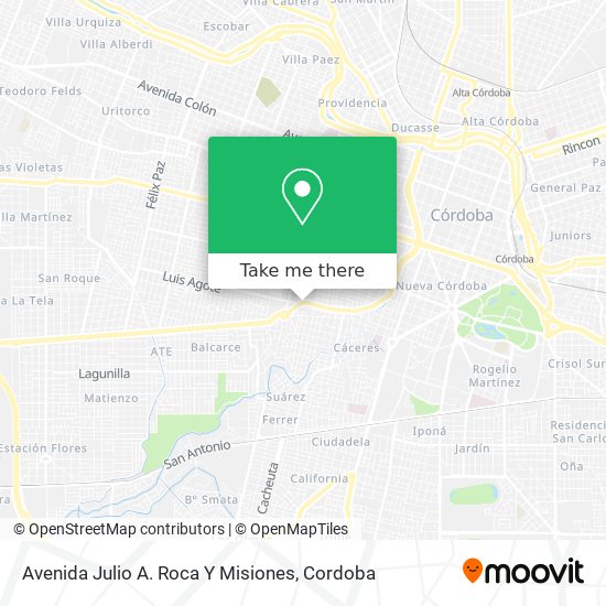 Mapa de Avenida Julio A. Roca Y Misiones