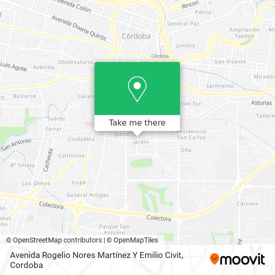 Avenida Rogelio Nores Martínez Y Emilio Civit map