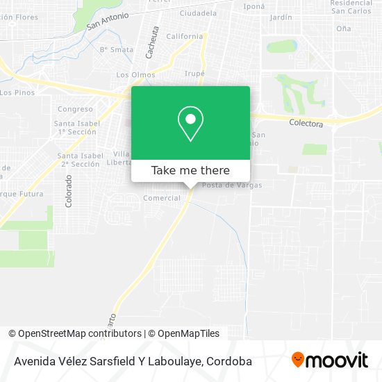 Mapa de Avenida Vélez Sarsfield Y Laboulaye
