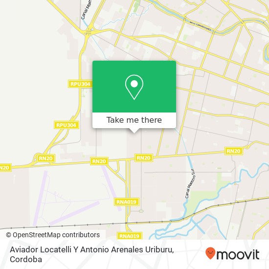 Mapa de Aviador Locatelli Y Antonio Arenales Uriburu