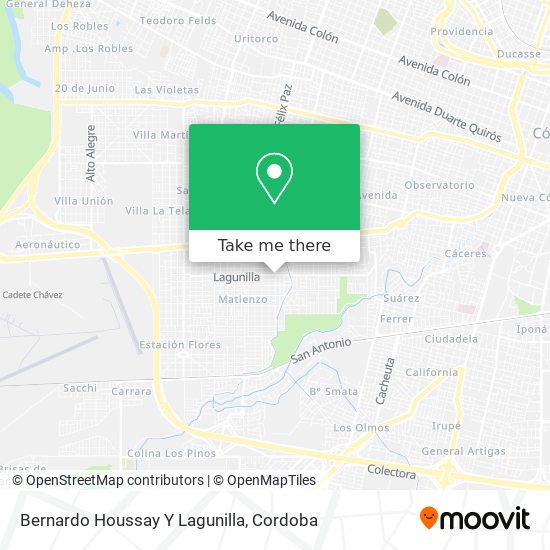 Bernardo Houssay Y Lagunilla map