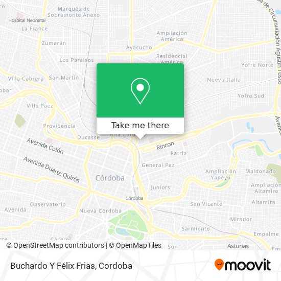 Buchardo Y Félix Frias map