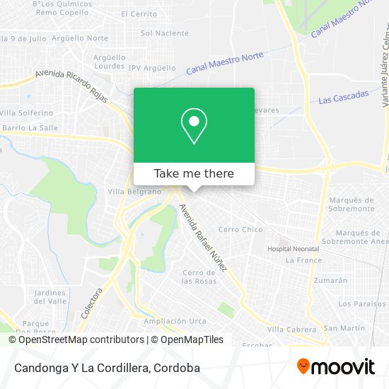 Mapa de Candonga Y La Cordillera