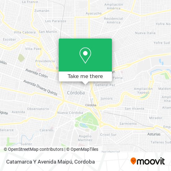 Mapa de Catamarca Y Avenida Maipú