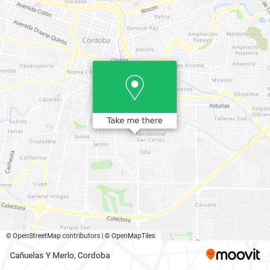 Mapa de Cañuelas Y Merlo