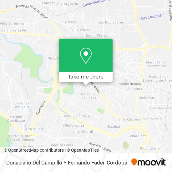 Donaciano Del Campillo Y Fernando Fader map