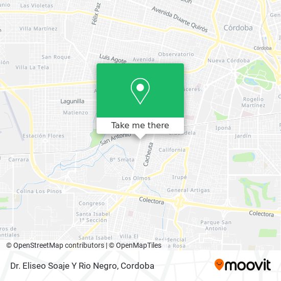 Dr. Eliseo Soaje Y Rio Negro map