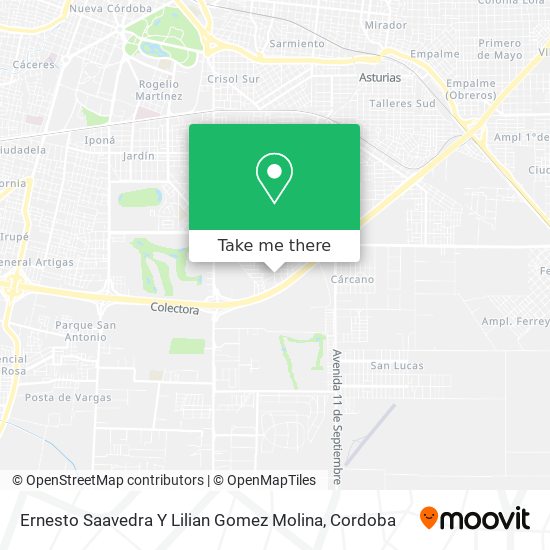 Mapa de Ernesto Saavedra Y Lilian Gomez Molina