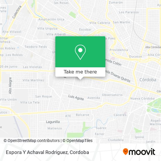 Espora Y Achaval Rodriguez map