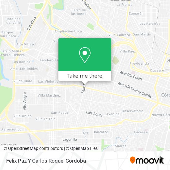 Felix Paz Y Carlos Roque map