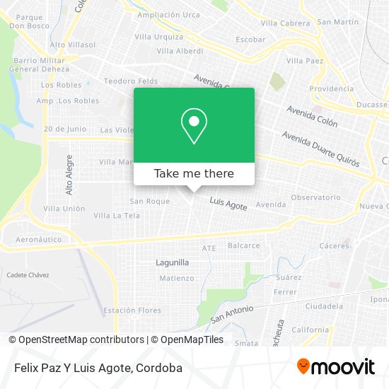 Mapa de Felix Paz Y Luis Agote