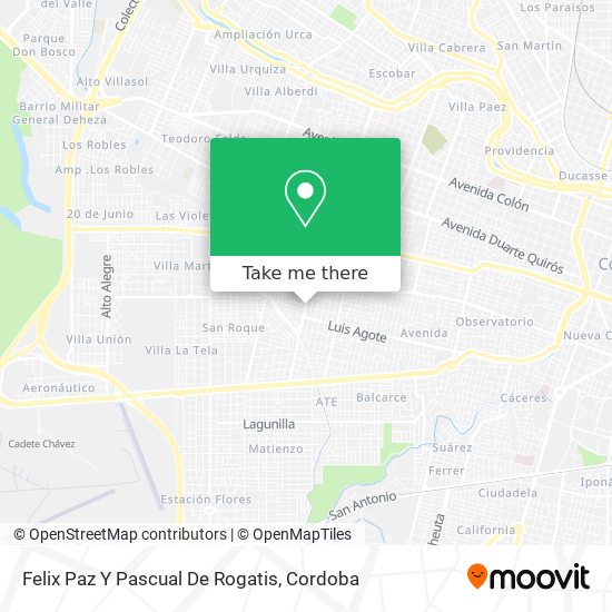 Felix Paz Y Pascual De Rogatis map