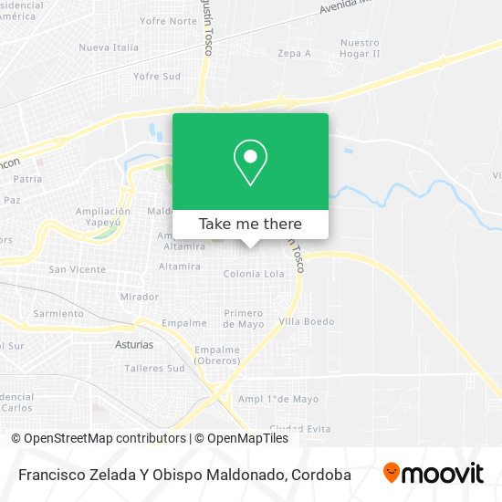 Francisco Zelada Y Obispo Maldonado map