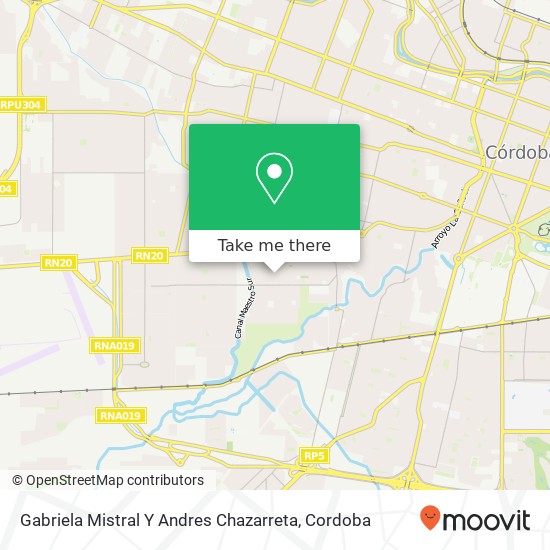 Gabriela Mistral Y Andres Chazarreta map