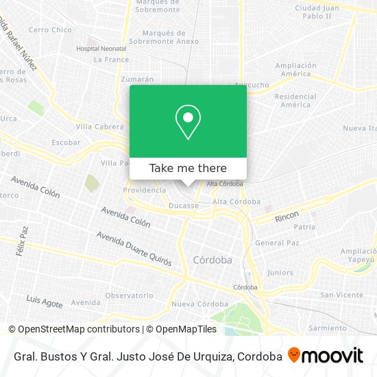 Gral. Bustos Y Gral. Justo José De Urquiza map