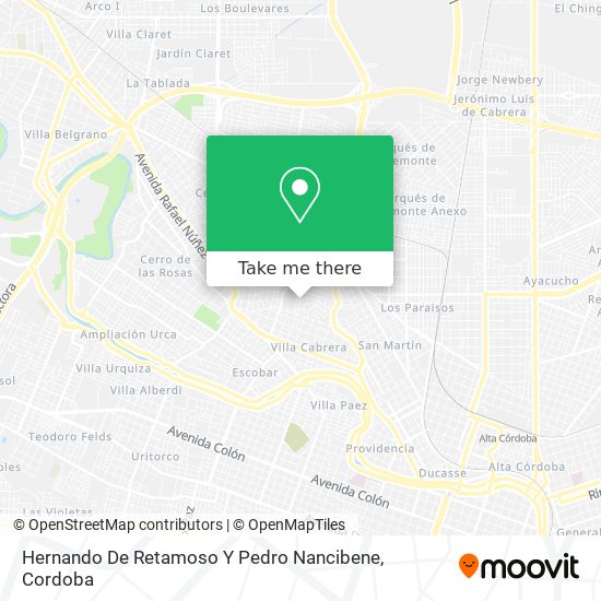 Hernando De Retamoso Y Pedro Nancibene map