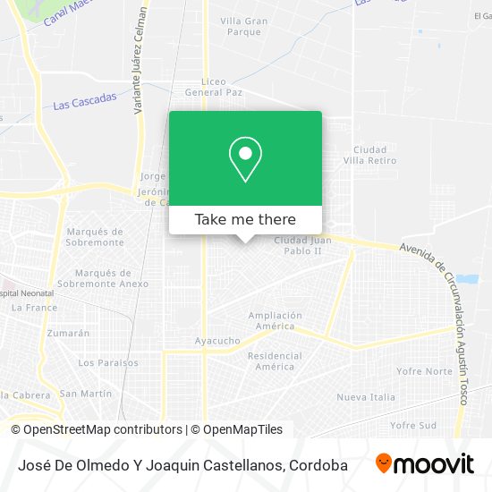 Mapa de José De Olmedo Y Joaquin Castellanos
