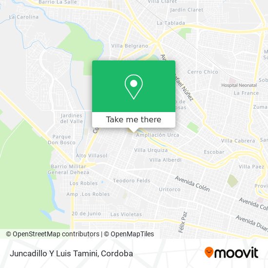 Juncadillo Y Luis Tamini map
