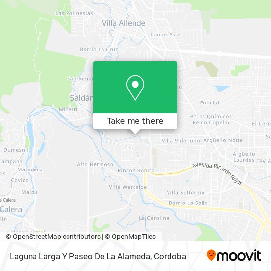 Laguna Larga Y Paseo De La Alameda map